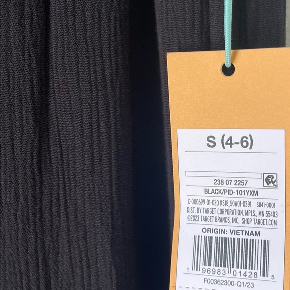 Kona Sol Women’s Swimsuit Cover Pants Black Size Small (4-6) Elastic Waistband - Picture 7 of 12